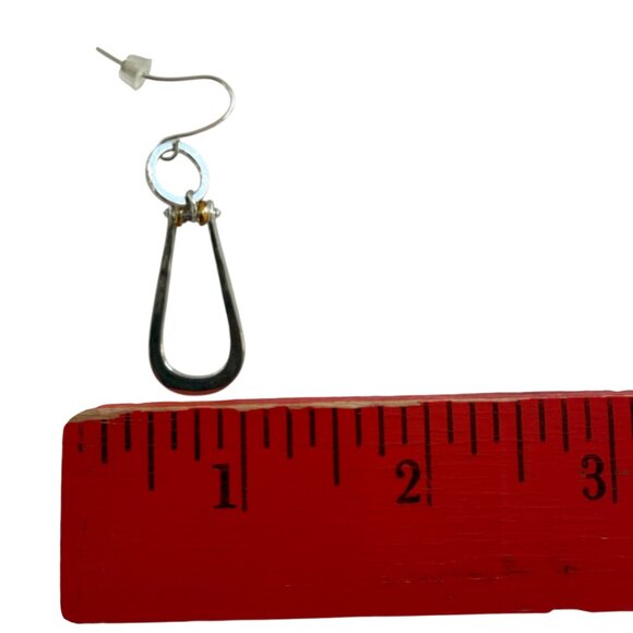 925 Silver Plated Dangle Drop Earrings Women Minimalist Party Jewelry Geometric - Picture 7 of 7